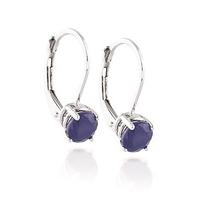 Sapphire Boston Drop Earrings 1.2ctw in 9ct White Gold