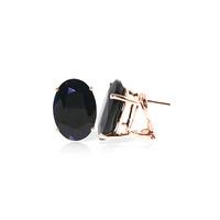 Sapphire Stud Earrings 17.0ctw in 9ct Rose Gold