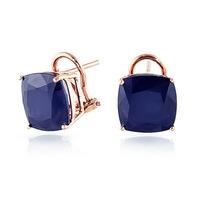 sapphire stud earrings 966ctw in 9ct rose gold