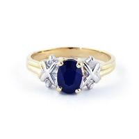 Sapphire and Diamond Ring 1.35ct in 9ct Gold