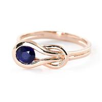 sapphire san francisco ring 065ct in 9ct rose gold