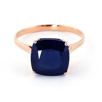 sapphire rococo ring 483ct in 9ct rose gold