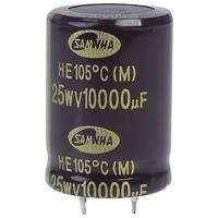 Samwha HE1E109M25035HA 10000uf 25V 105deg He Snap-in Capacitor