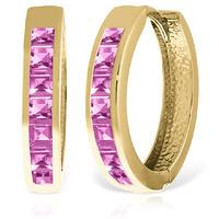 Sapphire Huggie Earrings 1.85ct in 9ct Gold