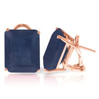 sapphire earrings 140ctw in 9ct rose gold