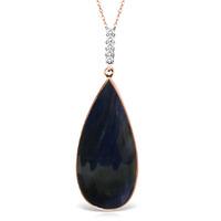 Sapphire and Diamond Pendant Necklace 21.0ct in 9ct Rose Gold