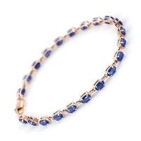 Sapphire Infinite Tennis Bracelet 8.0ctw in 9ct Rose Gold