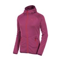 Salewa Puez Grid PL W\'s Full Zip Hoody Red Onion