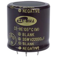 Samwha HE1V229M40040HA 22000uf 35V 105deg He Snap-in Capacitor