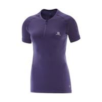 Salomon Lightning Pro SS Zip Tee W purple velvet