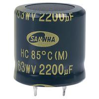 Samwha HC1J228M25025HA 2200uf 63V 85deg Hc Snap-in Capacitor