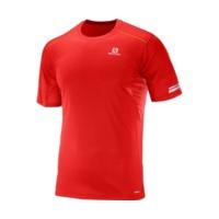 Salomon Agile SS Tee Men matador/bright marigold