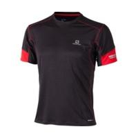 salomon agile ss tee men blackmatador xdark cloud