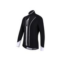 Santini Vega Aquazero Thermofleece Long Sleeve Jersey - Black/White - XL