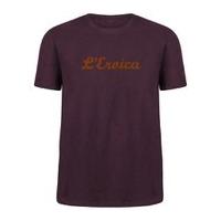 Santini L\'Eroica Stretch Cotton T-Shirt - Wine Red - XL