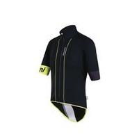 Santini Reef Water+Wind Resistant Jersey - Black/Yellow - L