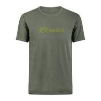 santini leroica stretch cotton t shirt olive green xl