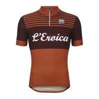 Santini L\'Eroica Gaiole 2015 Event Series Techno Polyester Short Sleeve Jersey - Orange - M