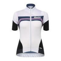 santini womens queen of the mountains jersey white s