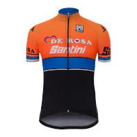 Santini De Rosa 17 Jersey - Black/Orange - S