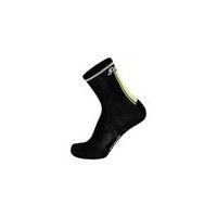 santini primaloft 20 winter medium profile socks blackyellow xs s