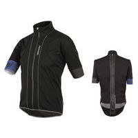 Santini - Reef Water + Wind Resistant 3/4 Sleeve Jsy Blk 2XL