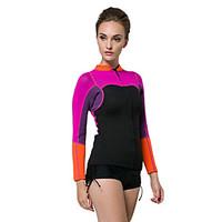 SBART Women\'s 2mm Wetsuits Wetsuit Top Wetsuit Jacket Thermal / Warm Compression Tactel Diving Suit Diving Suits Jacket Swimwear Tops-