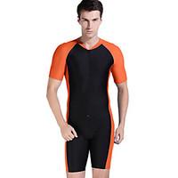 SBART Men\'s Shorty Wetsuit Dive Skins Wetsuit Skin Ultraviolet Resistant Full Body Chinlon Diving Suit Short SleeveDiving Suits Rash
