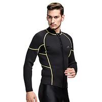 SBART Men\'s 3mm Wetsuits Wetsuit Top Wetsuit Jacket Thermal / Warm Compression Tactel Diving Suit Diving Suits Swimwear Tops-Diving