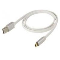 scosche 18 m flatout led micro reversible charge and sync cable for mi ...