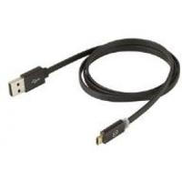 Scosche (0.9 m) flatOUT LED Micro Reversible Charge and Sync Cable for Micro USB Devices (Black)