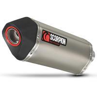 Scorpion Serket Satin Titanium Oval Exhaust Honda CBR 250 R 11-Current