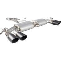 Scorpion Exhaust Cat-Back (Res) Quad Monaco BLK - Audi S3 2.0T 8V 3 Door & Sportback 13+