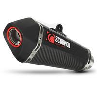 scorpion serket taper carbon oval exhaust kawasaki z1000 2014 no panni ...