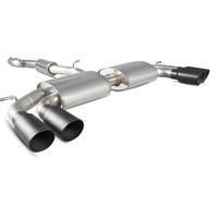 Scorpion Exhaust Cat-Back (Res) Quad Daytona BLK - Audi S3 2.0T 8V Saloon 13+