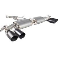 Scorpion Exhaust Cat-Back (Res) Quad Daytona BLK - Audi S3 2.0T 8V Saloon 13+