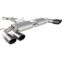 scorpion exhaust cat back res quad monaco blk audi s3 20t 8v saloon 13