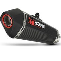 scorpion serket taper carbon oval exhaust yamaha tracer 700 16 17