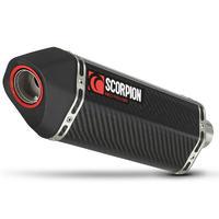 Scorpion Serket Parallel Carbon Oval Exhaust - Suzuki V-Strom 1000 2014