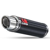 scorpion stealth carbon oval exhaust honda cbr 600 rr 07 12