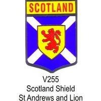 scot shield st andrews lion 70x98mm v255