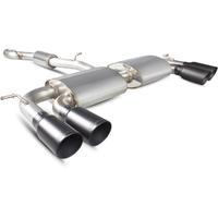 scorpion exhaust cat back resonated quad daytona blk volkswagen golf m ...