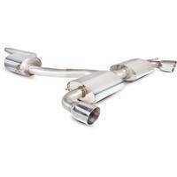 scorpion exhaust cat back res twin daytona volkswagen scirocco r 09