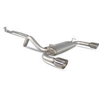 scorpion exhaust cat back twin daytona fiat 500 abarth 14 turbo 08