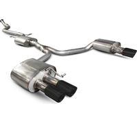 Scorpion Exhaust Cat-Back (Res) Quad Daytona BLK - Audi A5 B8 2.0 TFSi 12+