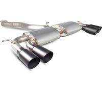 scorpion exhaust cat back non valved quad daytona blk volkswagen golf  ...