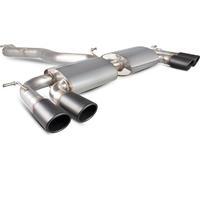 Scorpion Exhaust Cat-Back (Non Valved) Quad Monaco BLK - Volkswagen Golf R MK7 14 - 16