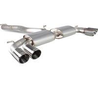 scorpion exhaust cat back non valved quad daytona audi s3 20t 8v 3 sal ...