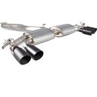 Scorpion Exhaust Cat-Back (Valved) Quad Daytona BLK - Audi S3 2.0T 8V 3 Saloon 13 - 16