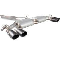 Scorpion Exhaust Cat-Back (Valved) Quad Monaco BLK - Audi S3 2.0T 8V 3 Saloon 13 - 16